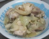 鶏肉でさっぱり塩味の丼作り方6写真