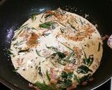 分量簡単！ほうれん草のクリームパスタ作り方8写真