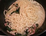 分量簡単！ほうれん草のクリームパスタ作り方10写真