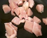 鶏肉とレンコンきのこの照りマヨ丼作り方2写真