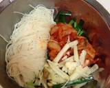 ☆簡単☆豚キムチの素麺チヂミ作り方1写真