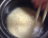 土鍋で♪ひじきと油あげの 炊き込みごはん作り方3写真