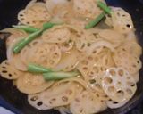 冷製スープでレンコンアスパラの冷製パスタ作り方4写真
