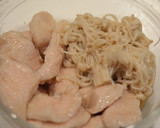 つるん♪鶏とえのきのわさびめんつゆ和え作り方4写真