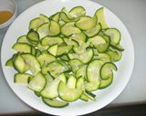 ズッキーニと湯葉の中華和え作り方1写真