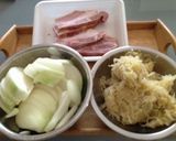 ザワークラウトとベーコン煮込み作り方1写真