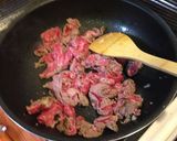 牛肉とトマトのピリ辛酸味の炒めもの作り方5写真
