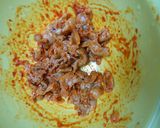 豚ばら肉ともやしの豆板醤あえ作り方9写真