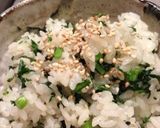 香りが美味しい！春菊の混ぜご飯作り方4写真