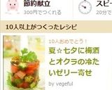 夏☆七夕に梅酒とオクラの冷たいゼリー寄せ作り方10写真
