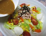 簡単(;ﾟДﾟ)!ポン酢でサラダうどん作り方10写真