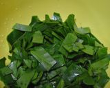 木耳菜(キクラゲナ)の味噌汁作り方2写真