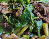 木耳菜(キクラゲナ)の味噌汁作り方4写真