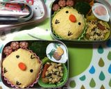 キャラ弁　ひよこ作り方3写真