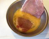 豚肉のピカタ焼ピーマンキムチ添え作り方3写真