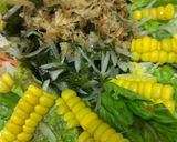 乾燥わかめで簡単！パッケージサラダ和風で作り方5写真