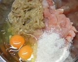 カロリーオフ・鶏ささ身のハンバーグ作り方3写真