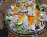 鶏たまde豪快☆親子DONサラダ素麺作り方7写真
