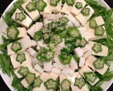 オクラ×長芋のネバネバ豆腐サラダ♪作り方4写真