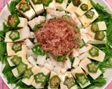 オクラ×長芋のネバネバ豆腐サラダ♪作り方5写真