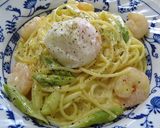 海老とアスパラの濃厚カルボナーラ☆作り方8写真