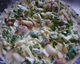 残り物の焼き鳥でアレンジ～お好み焼き作り方4写真