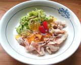冷しゃぶサラダのマンゴージュレ酒かけ☆作り方7写真