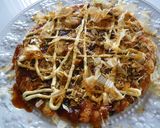 残り物の焼き鳥でアレンジ～お好み焼き作り方7写真