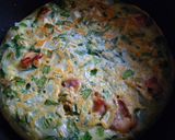 残り物の焼き鳥でアレンジ～お好み焼き作り方6写真