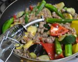 ピリ辛☆旨すぎ☆夏野菜たっぷりマーボー!作り方10写真