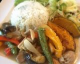 辛さひかえめ！夏野菜グリーンカレー作り方8写真