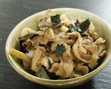 日出蔵丼風 豚バラシメジ丼作り方5写真