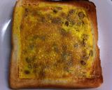 【朝食】埋め込み式☆納豆オムトースト作り方4写真