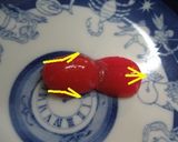 サクランボで簡単☆金魚の作り方作り方2写真