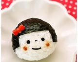 おかっぱちゃんおにぎり＊キャラ弁作り方5写真