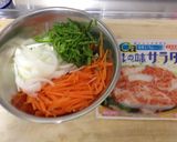 彩り野菜のスパゲッティサラダ作り方1写真