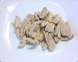 ほんのり梅味のバンバンジー作り方2写真