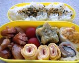超簡単♪ハムと卵のクルクル巻き♪作り方3写真