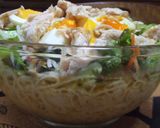 鶏たまde豪快☆親子DONサラダ素麺作り方8写真