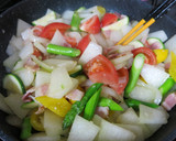 とうがんと夏野菜の彩り炒め作り方5写真