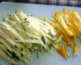 ◖そうめんズッキ◗タヒニ麺つゆ作り方1写真