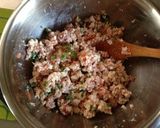 豚挽肉と木綿豆腐の信田巻き作り方1写真