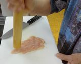と～ほくからの、くるくるささみ梅しそ巻き作り方1写真