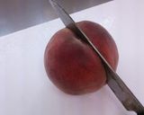 教えたい!きれいな桃のむき方作り方1写真