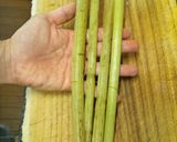 ふき・ハム・しめじのごま炒め作り方1写真