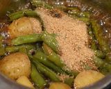 新じゃがといんげんのこっくり胡麻煮作り方3写真
