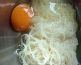 ふわッ食感★夏の釜玉キムチ納豆そうめん★作り方3写真