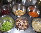 湯葉と６色豆の胡麻和え作り方1写真