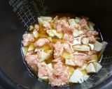 ２人分・たけのこと鶏ひき肉の炊き込みご飯作り方3写真