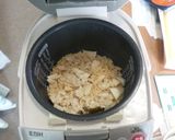 ２人分・たけのこと鶏ひき肉の炊き込みご飯作り方4写真